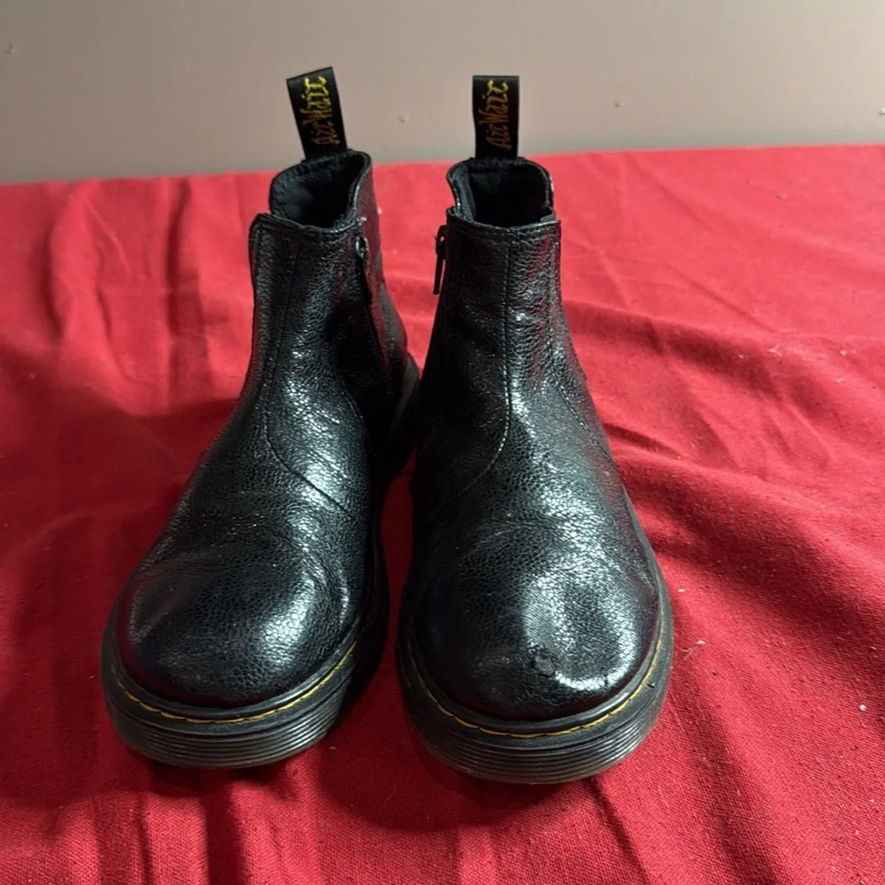 Dr. Martens Shiny Black Leather Boots